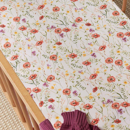 Meadow Organic Fitted Crib Sheet