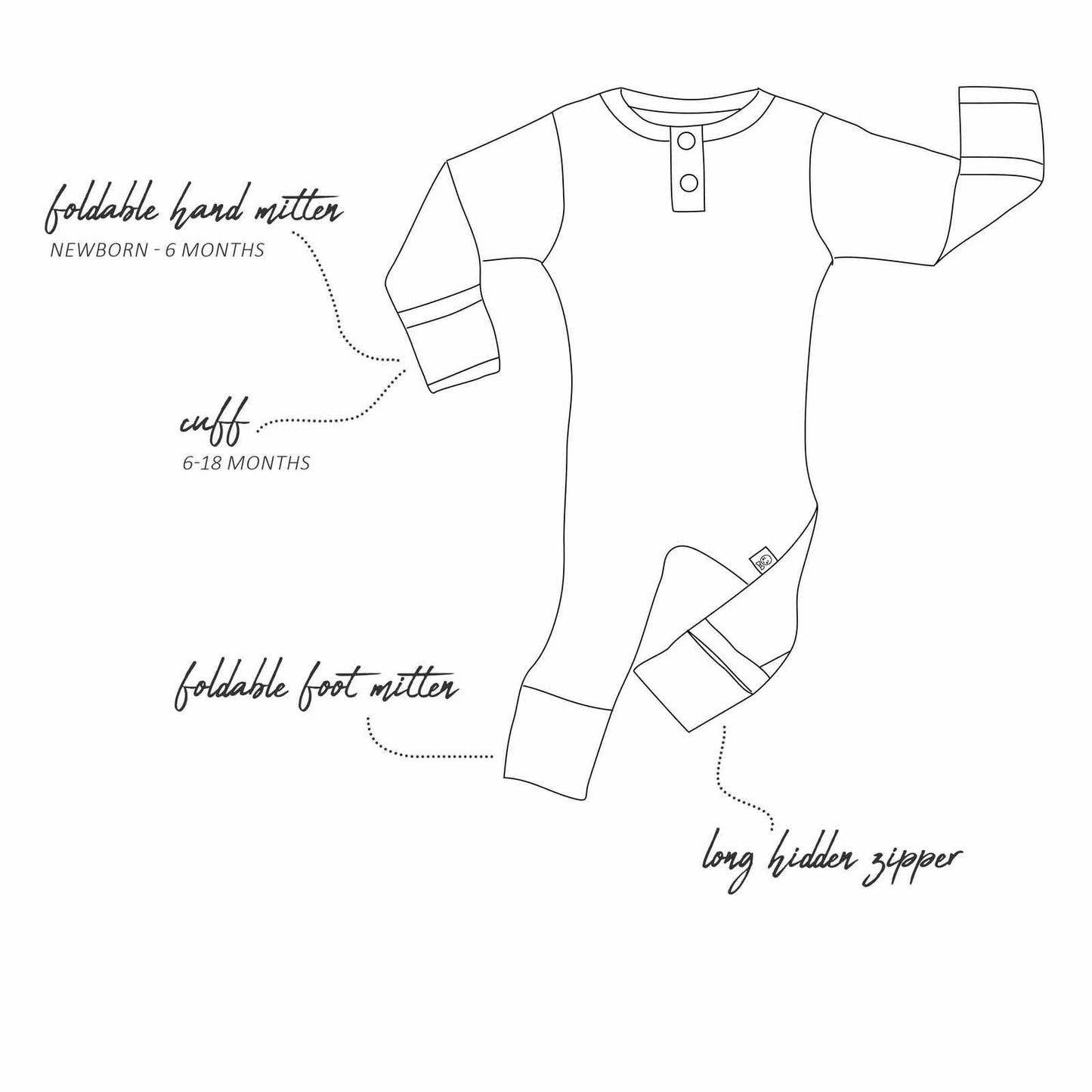 Rose Stripe Organic Romper